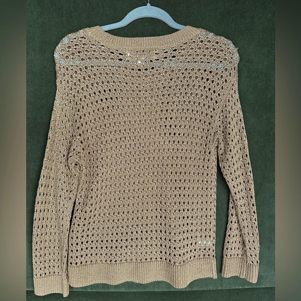 EUC LOFT Chunky Mesh Stitch Sweater - Picture 5 of 5